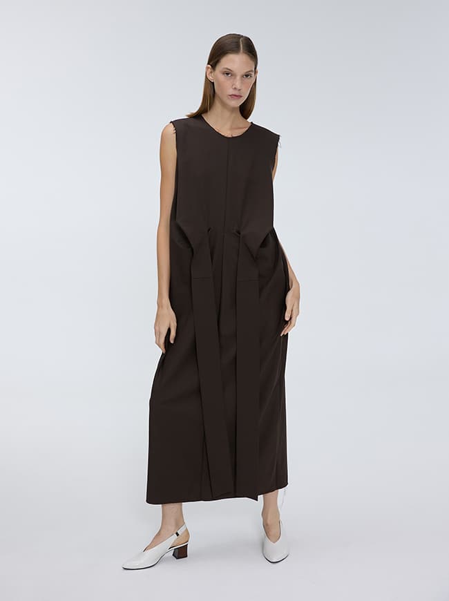 Middle Bow Long Dress — vue 3