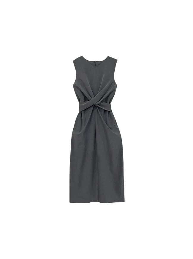 Middle Bow Long Dress
