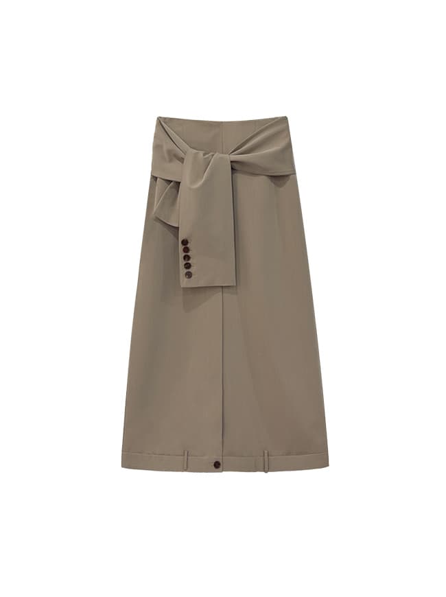 Tied Detail Long Skirt — vue 4