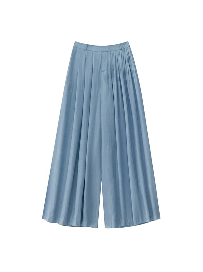 Wide Pin Tuck Slacks