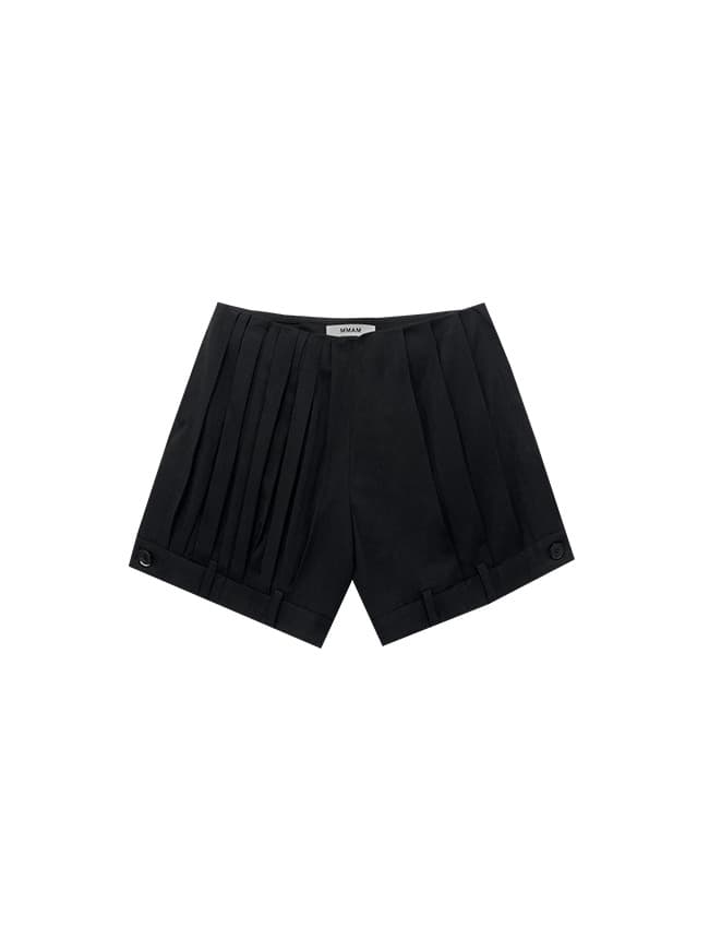 Side Zipper Slit Short