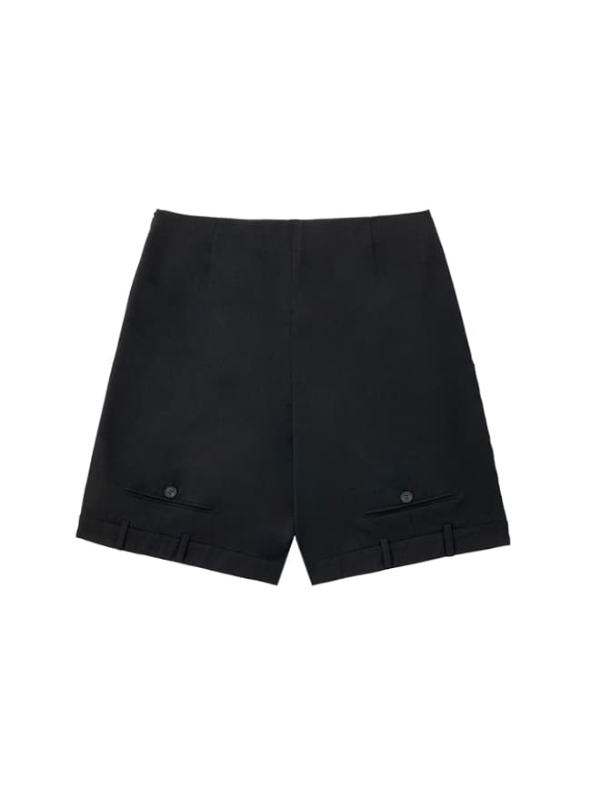 Side Zipper Slit Bermuda Pants — vue 3
