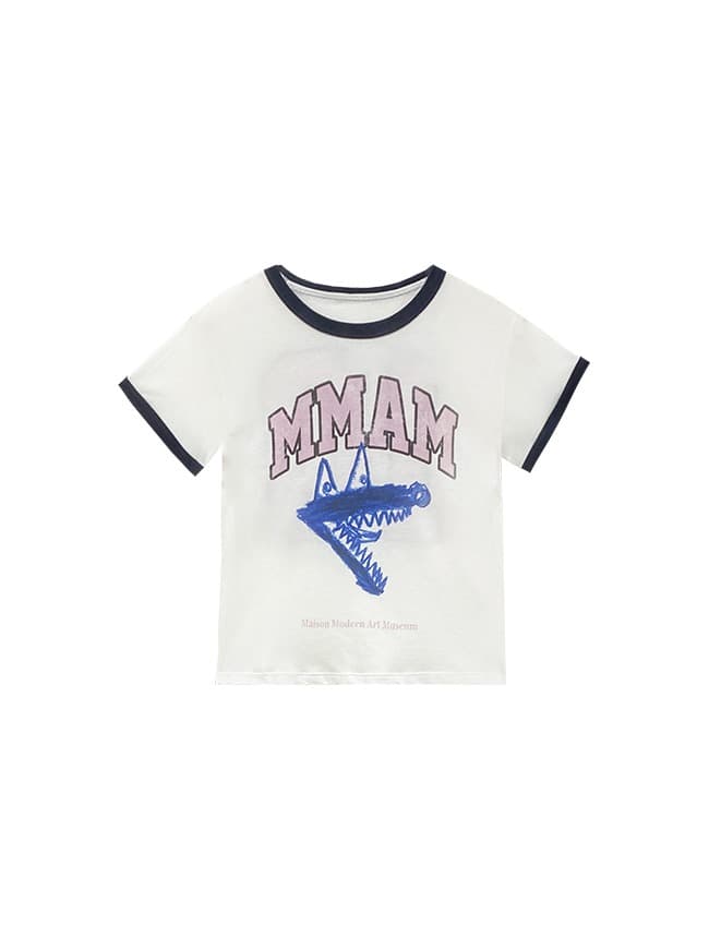 Pink Logo Printing T-Shirt — vue 1