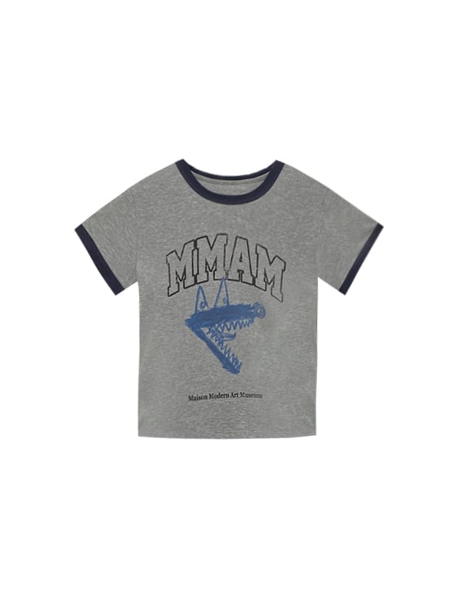 Gray Logo Printing T-Shirt — vue 3