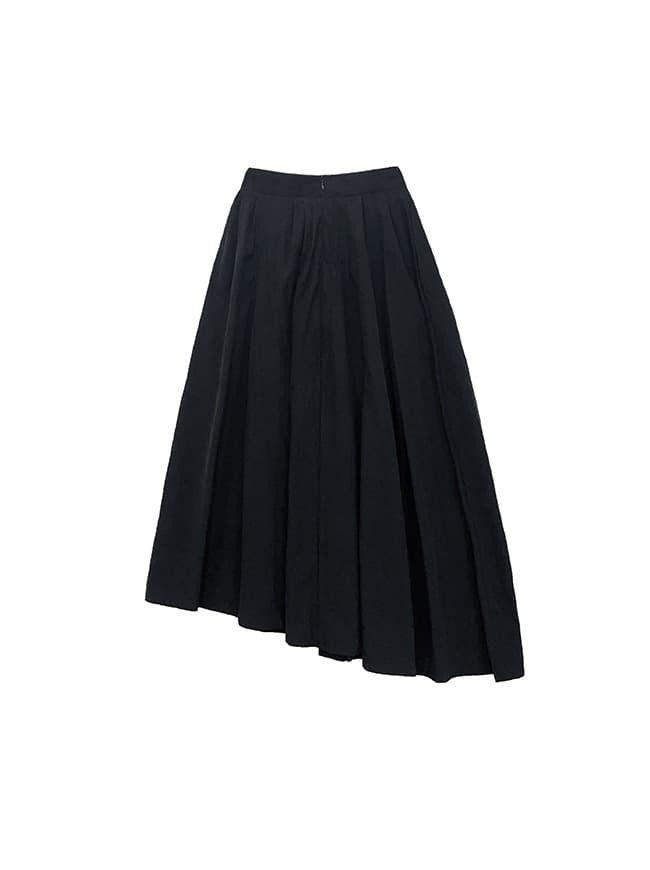 Unbalanced Pintuck Skirt — vue 1