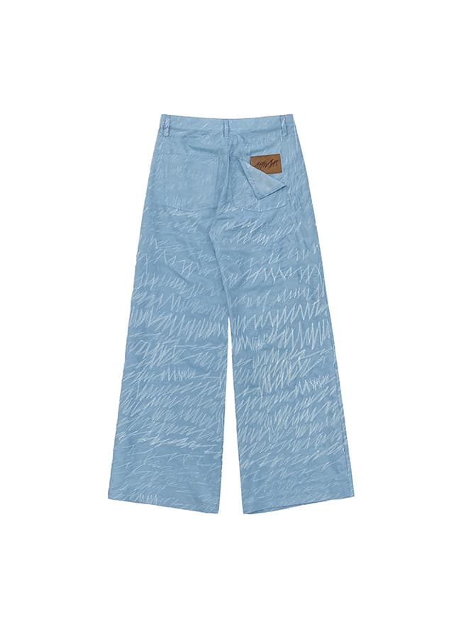 Denim Logo Stitch Pants — vue 4