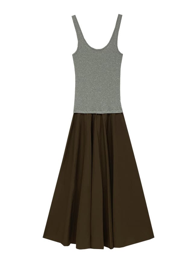 Logo Sleeveless Layered Dress — vue 2
