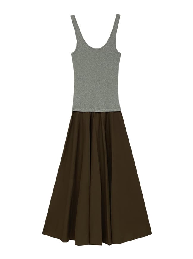 Logo Sleeveless Layered Dress — vue 4