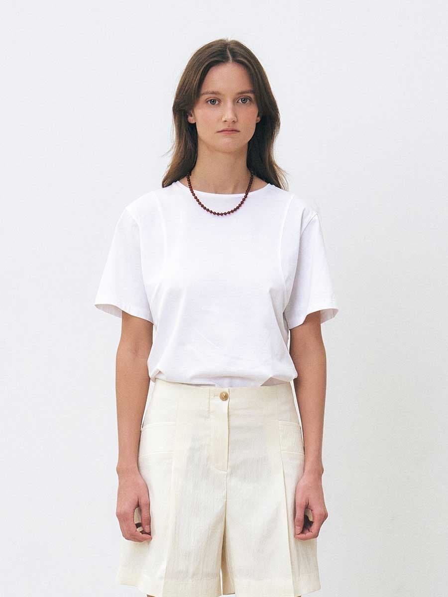 RTS ARMHOLE STITCH SILKET TOP_IVORY