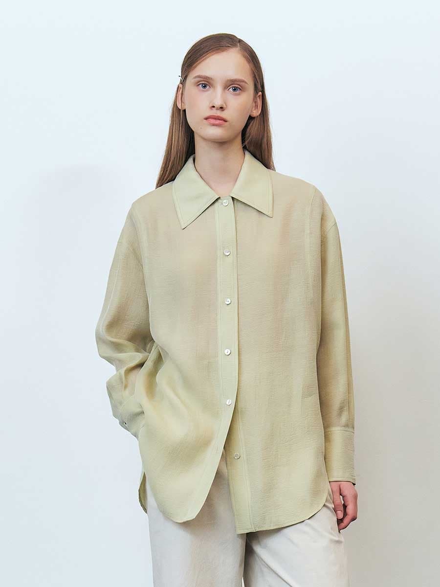 RTF ARMHOLE STITCH LOOSE FIT BLOUSE_MINT