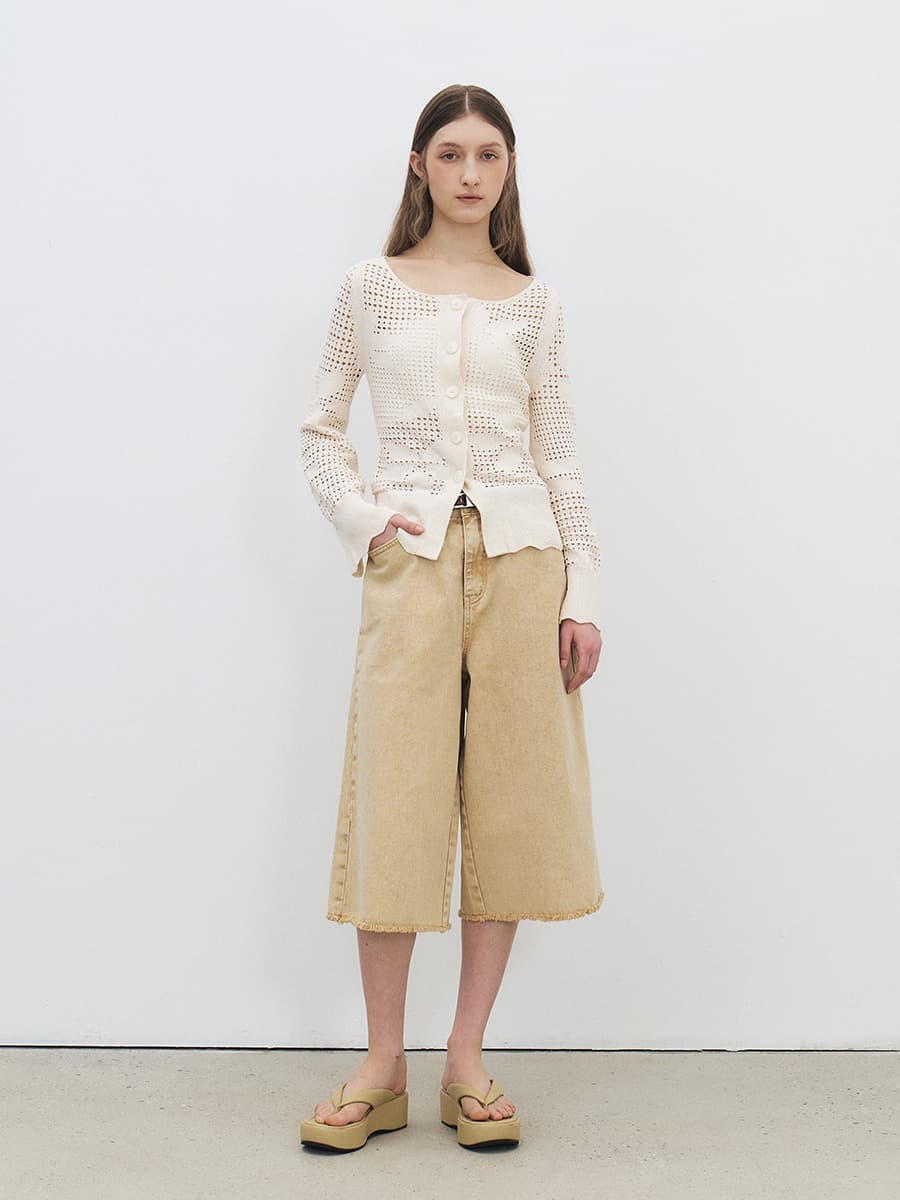 TFR LOOSE FIT MIDI DYEING DENIM_L-YELLOW