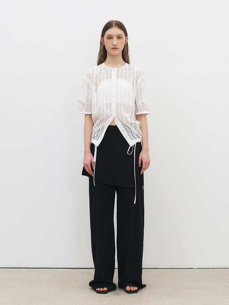 TFR SKIRT LAYERED PANTS_BLACK