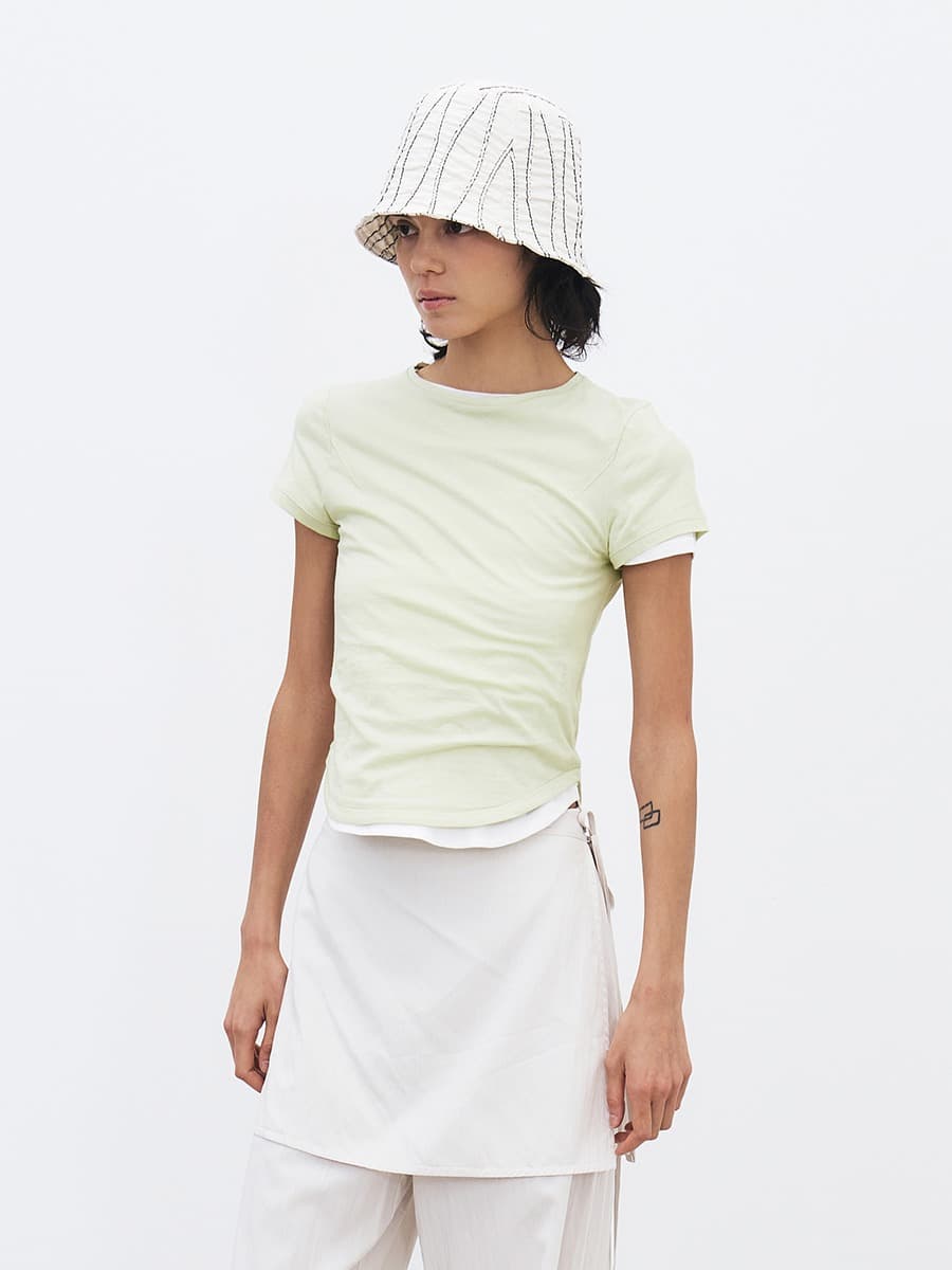 TFR ROUND NECK COTTON TOP_MINT