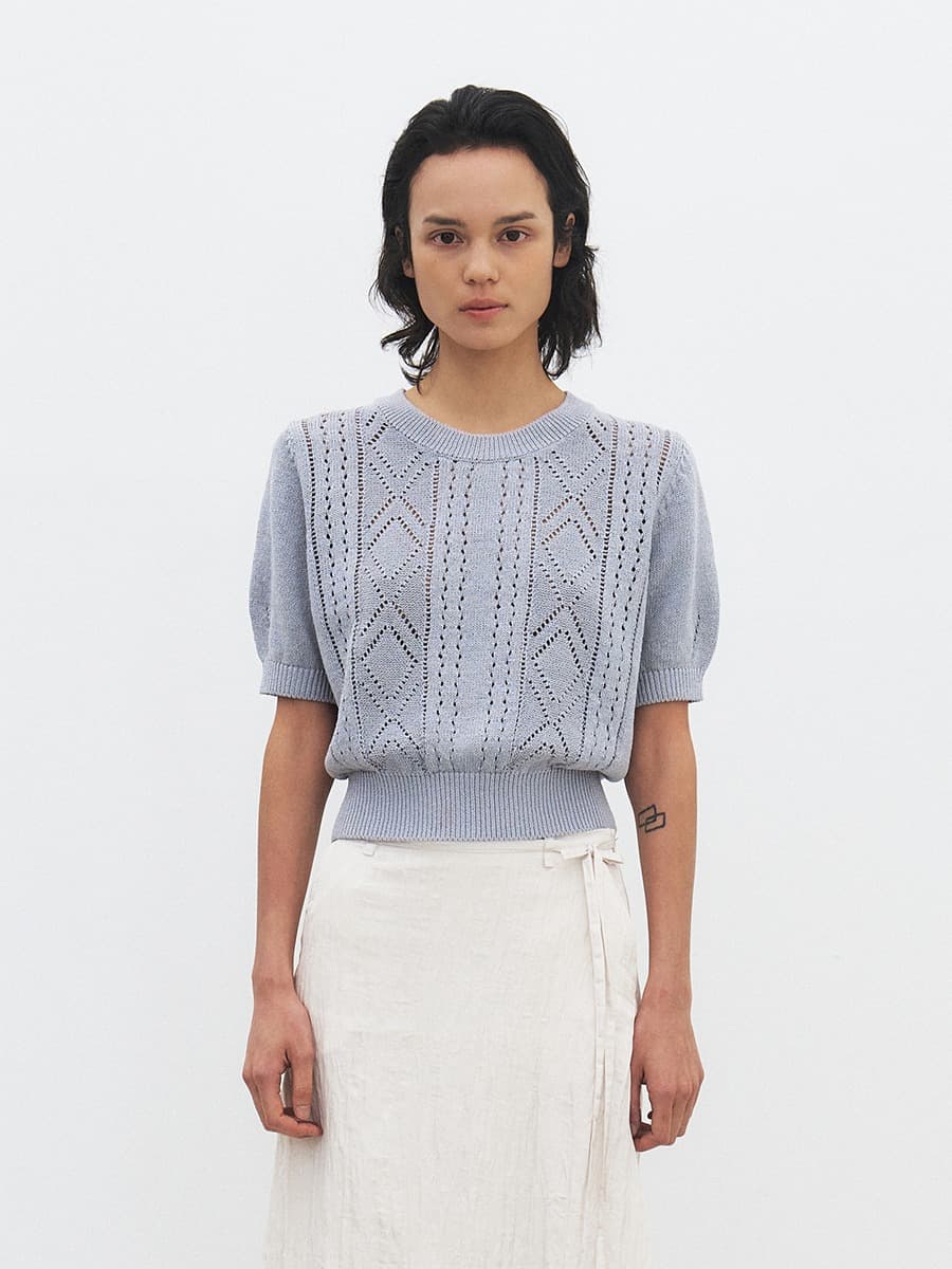 TFR SKASHI KNIT TOP_SKY