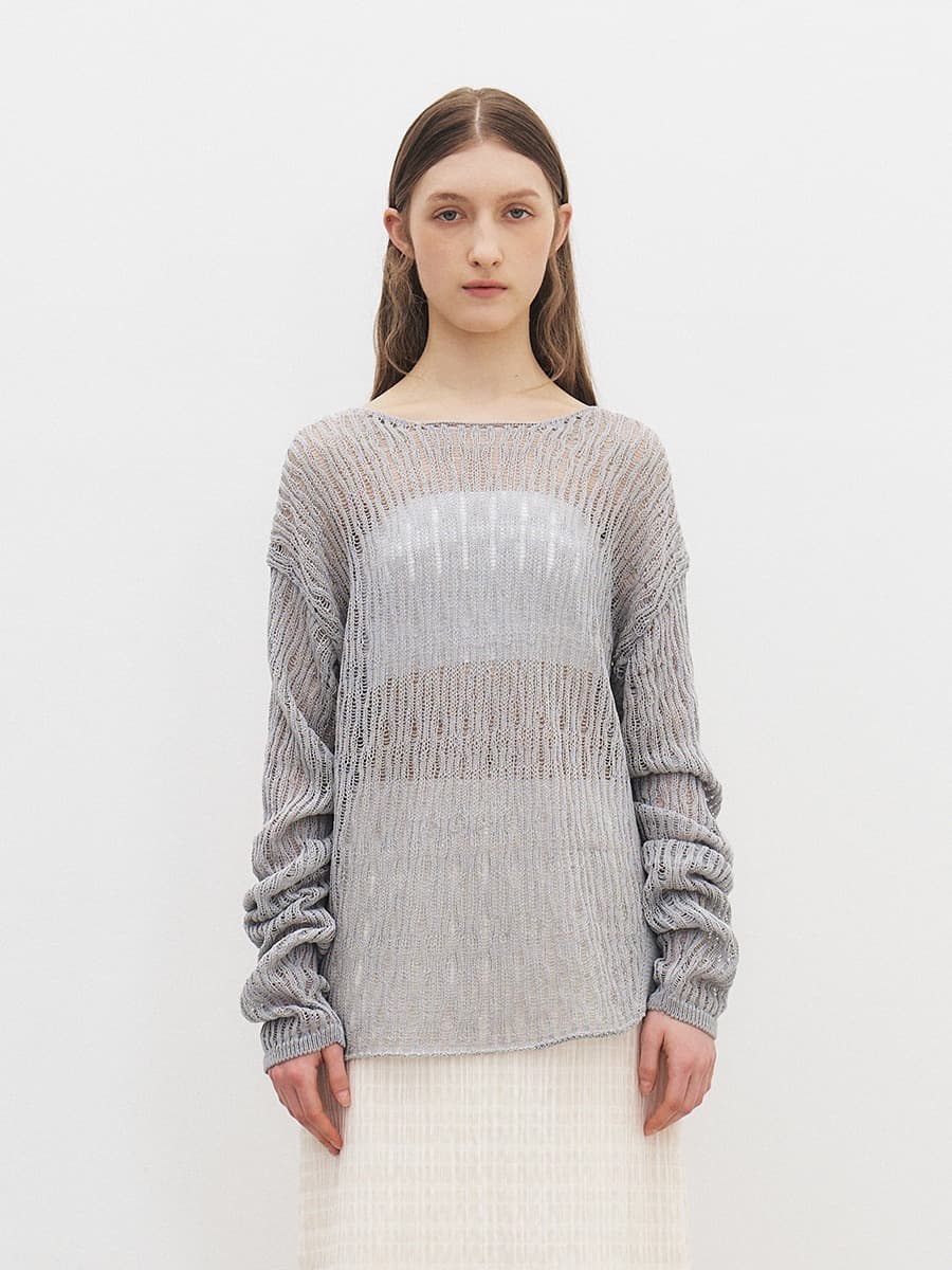 TFR LOOSE FIT NETTING KNIT_MINT