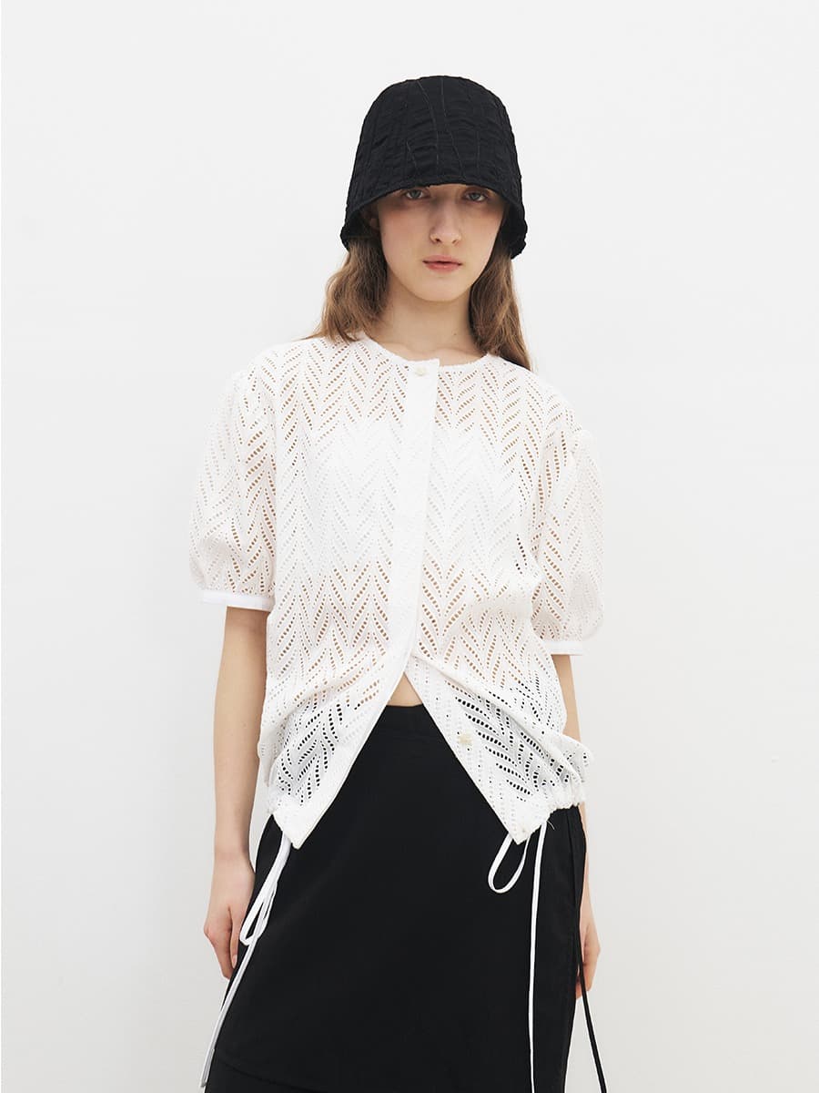 TFR LACE COTTON BLOUSE_WHITE