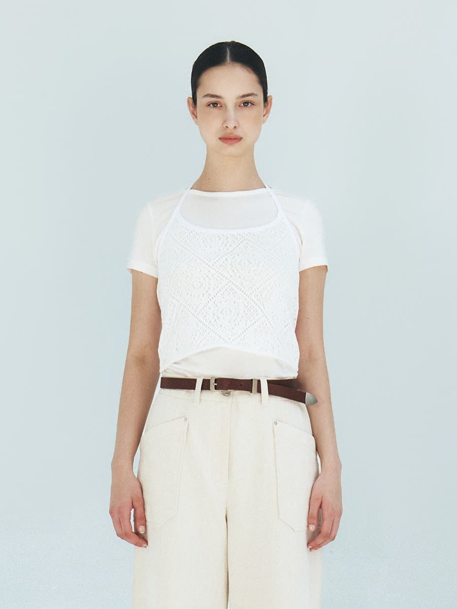 TFR LACE LAYERED TOP_IVORY