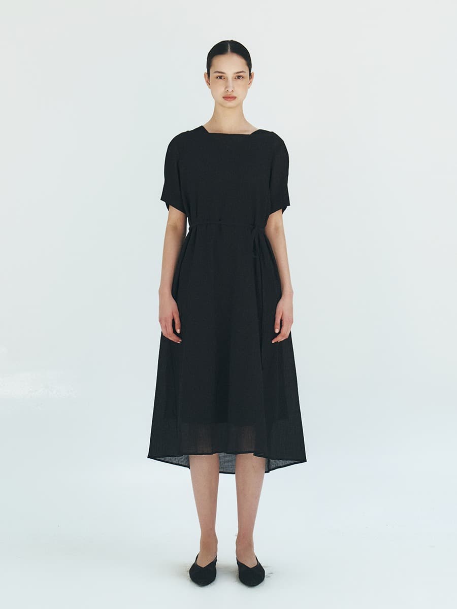 TFR FROSTED LAYER DRESS_BLACK