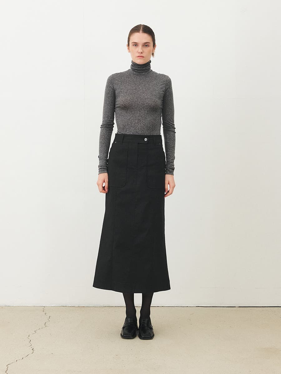 TFF DIVIDED MERMAID SKIRT_BLACK
