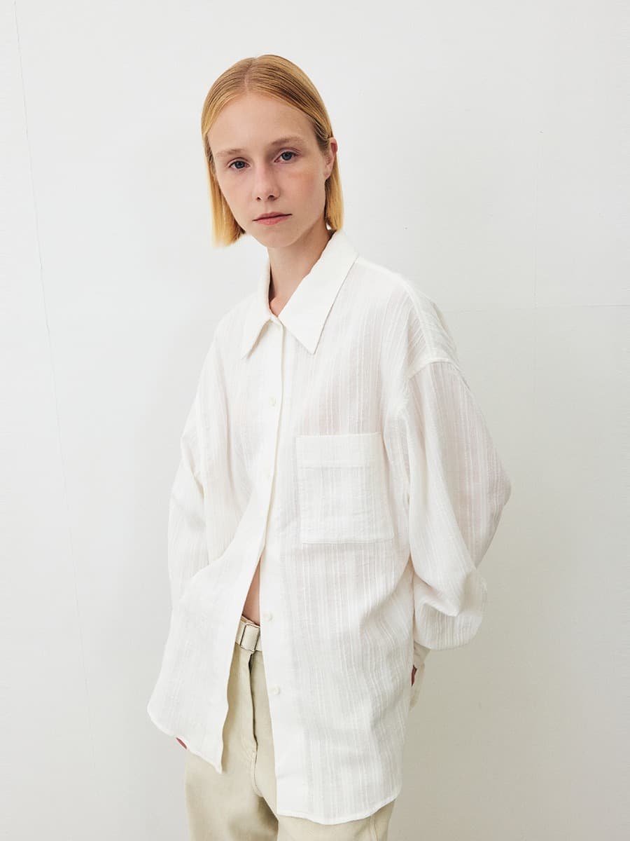 TFF OVERFIT CREASE SHIRT_WHITE