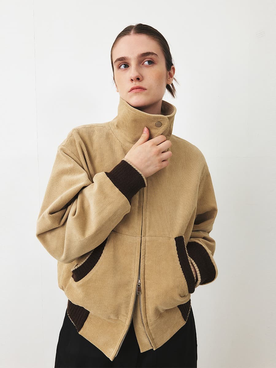 TFF CORDUROY BLOUSON JUMPER_BEIGE