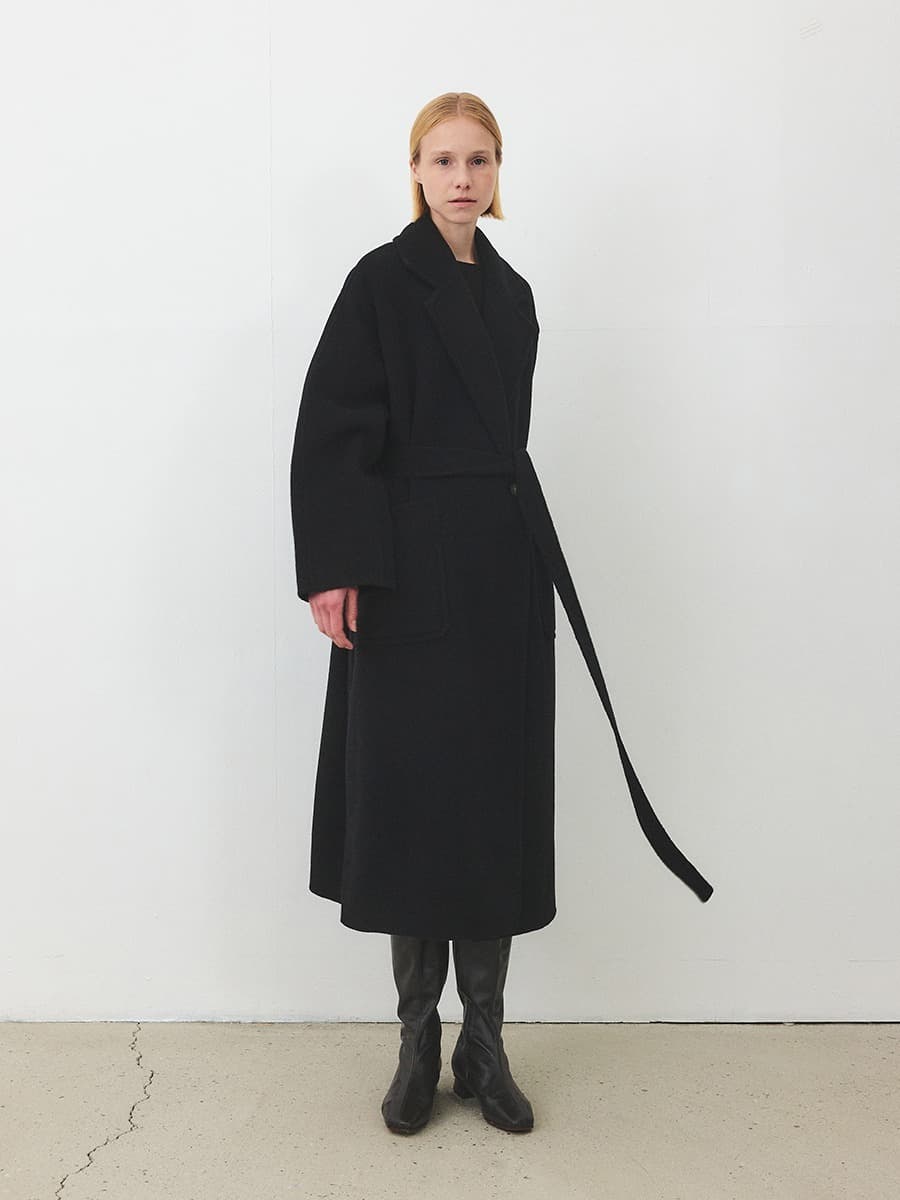 TFF CASHMERE LARGO HAND MADE COAT [PREMIUM]_BLACK