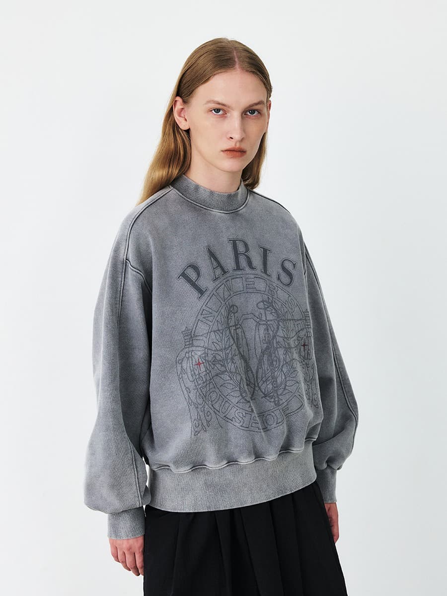 TFF PARIS PIGMENT SWEATSHIRT_CHARCOAL