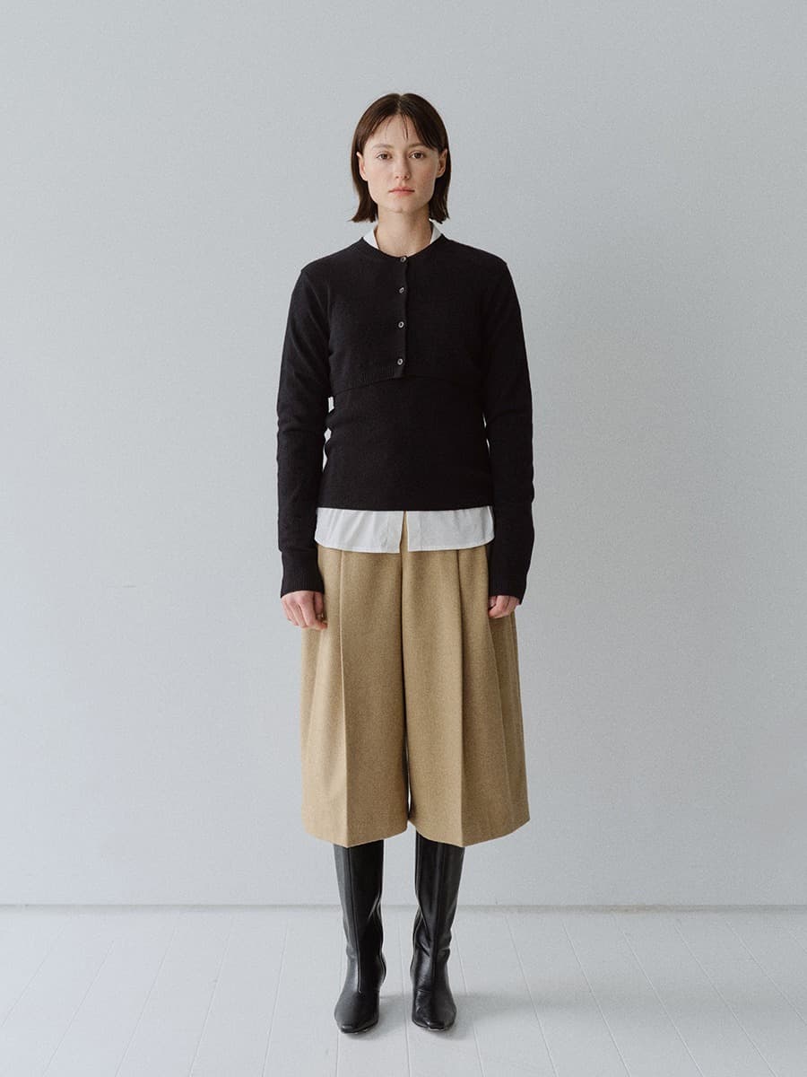 TFW WOOL TWILL TWO TUCK PANTS_Y-BEIGE