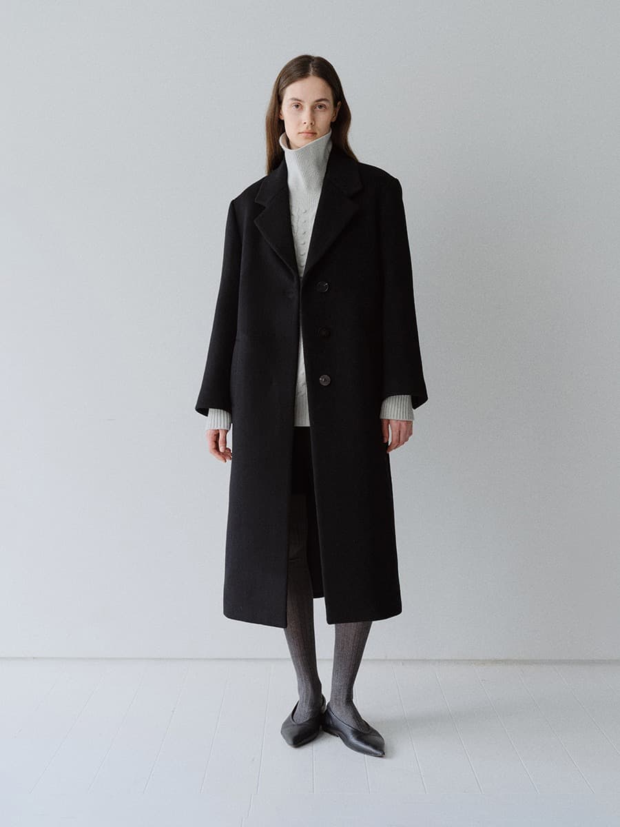 TFW CASHMERE CLASSIC COAT_BLACK