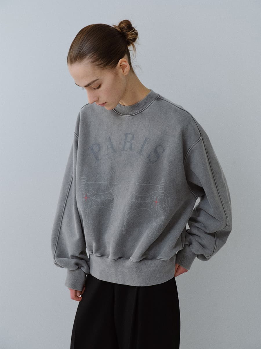TFF PARIS PIGMENT SWEATSHIRT_VINTAGE CHARCOAL