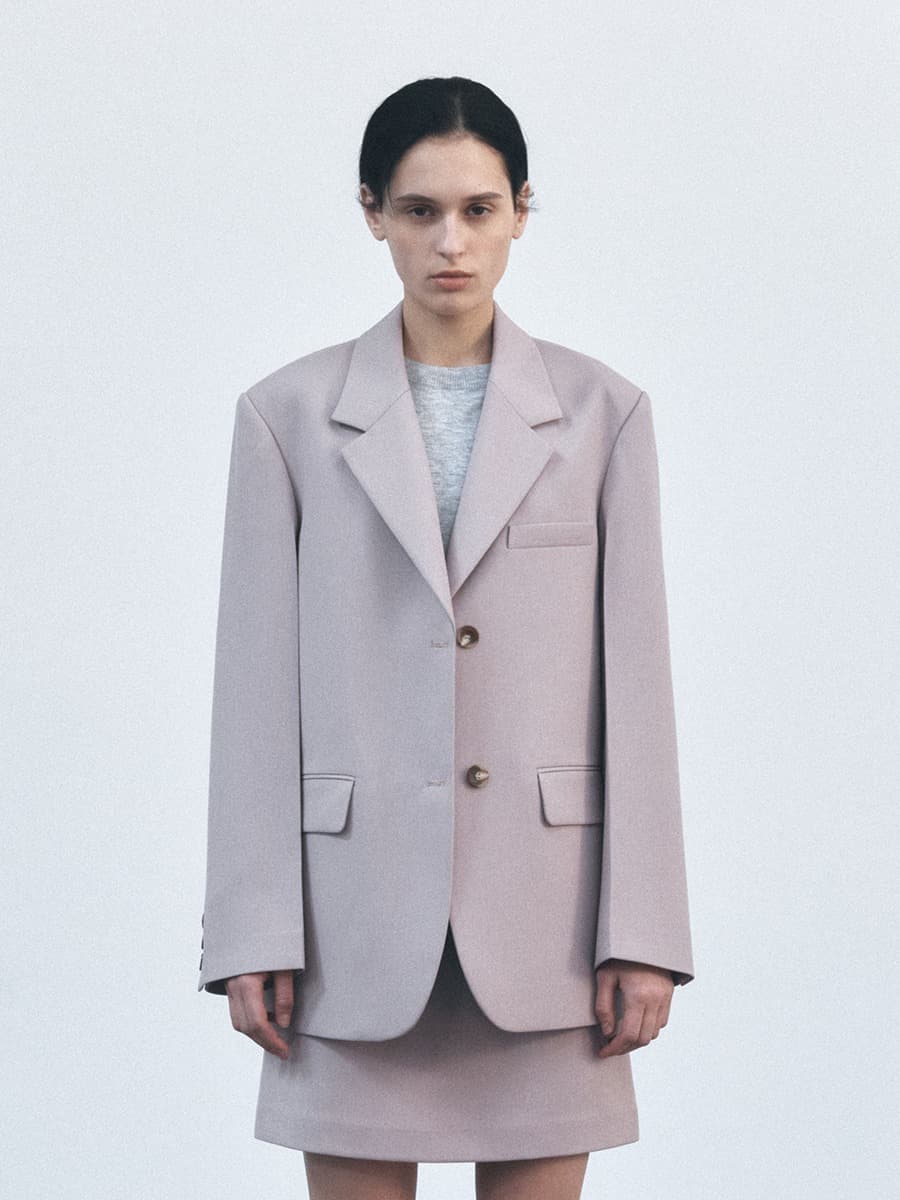 TVS OVERFIT 2-BUTTON BLAZER_OLD PINK