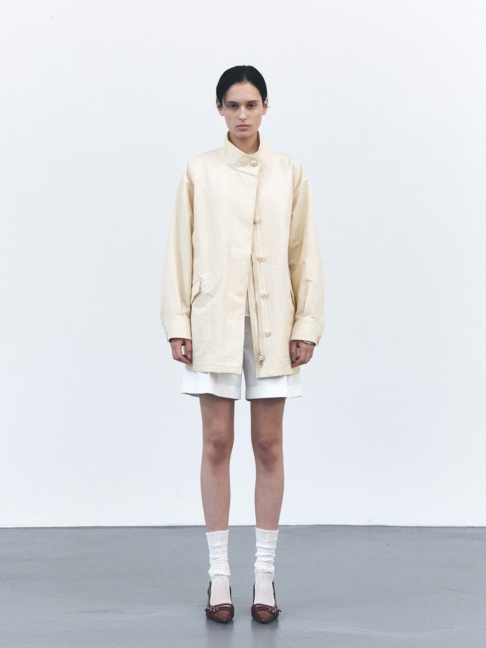 TVS HIGH NECK WORK JUMPER_BEIGE