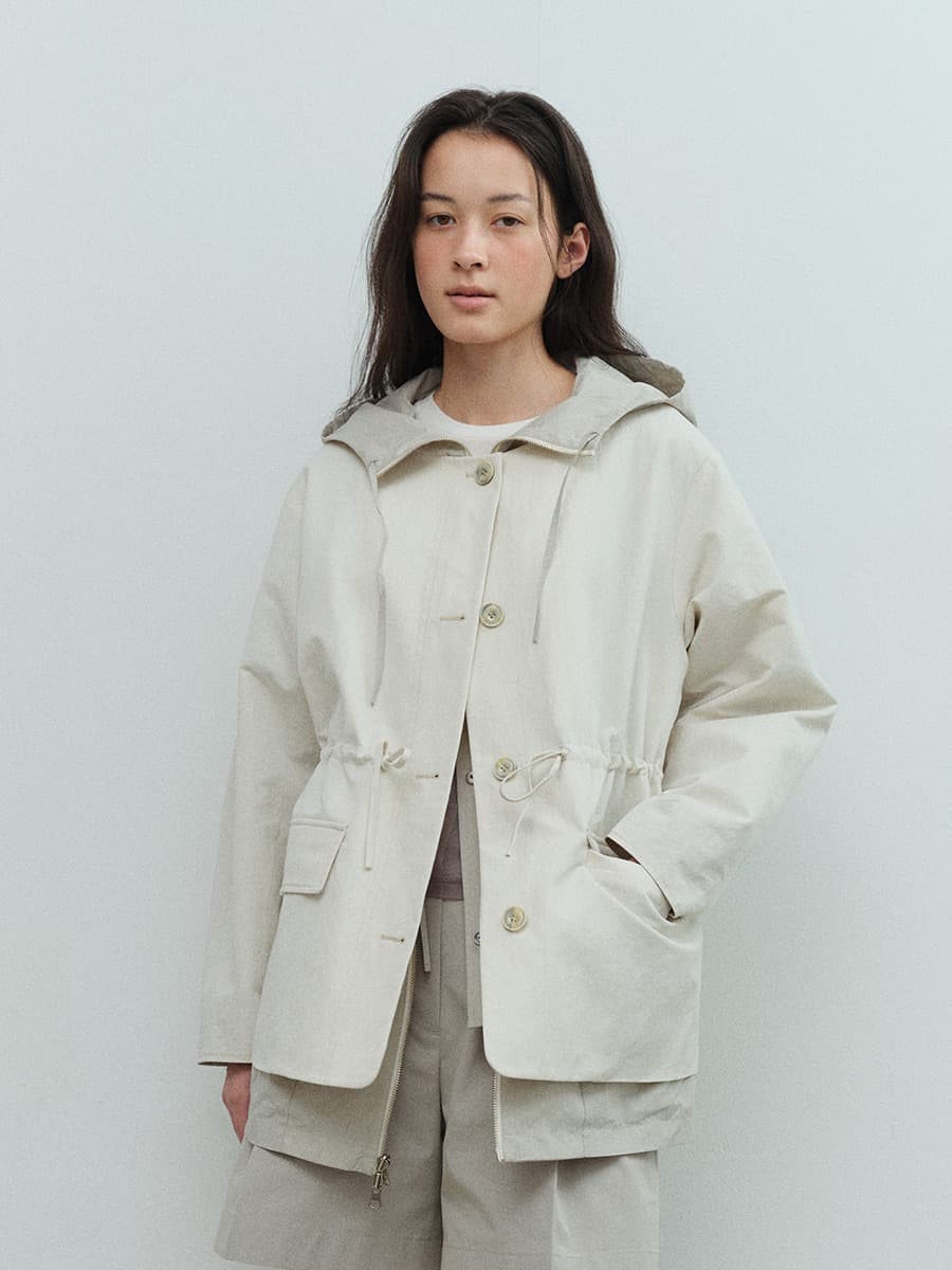 TVS REVERSIBLE HOODED JUMPER_IVORY/MINT