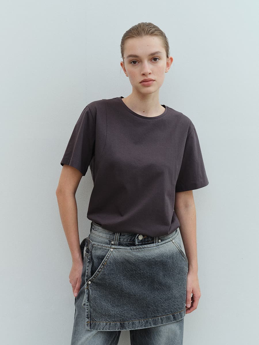 RTS ARMHOLE STITCH SILKET TOP_CHARCOAL