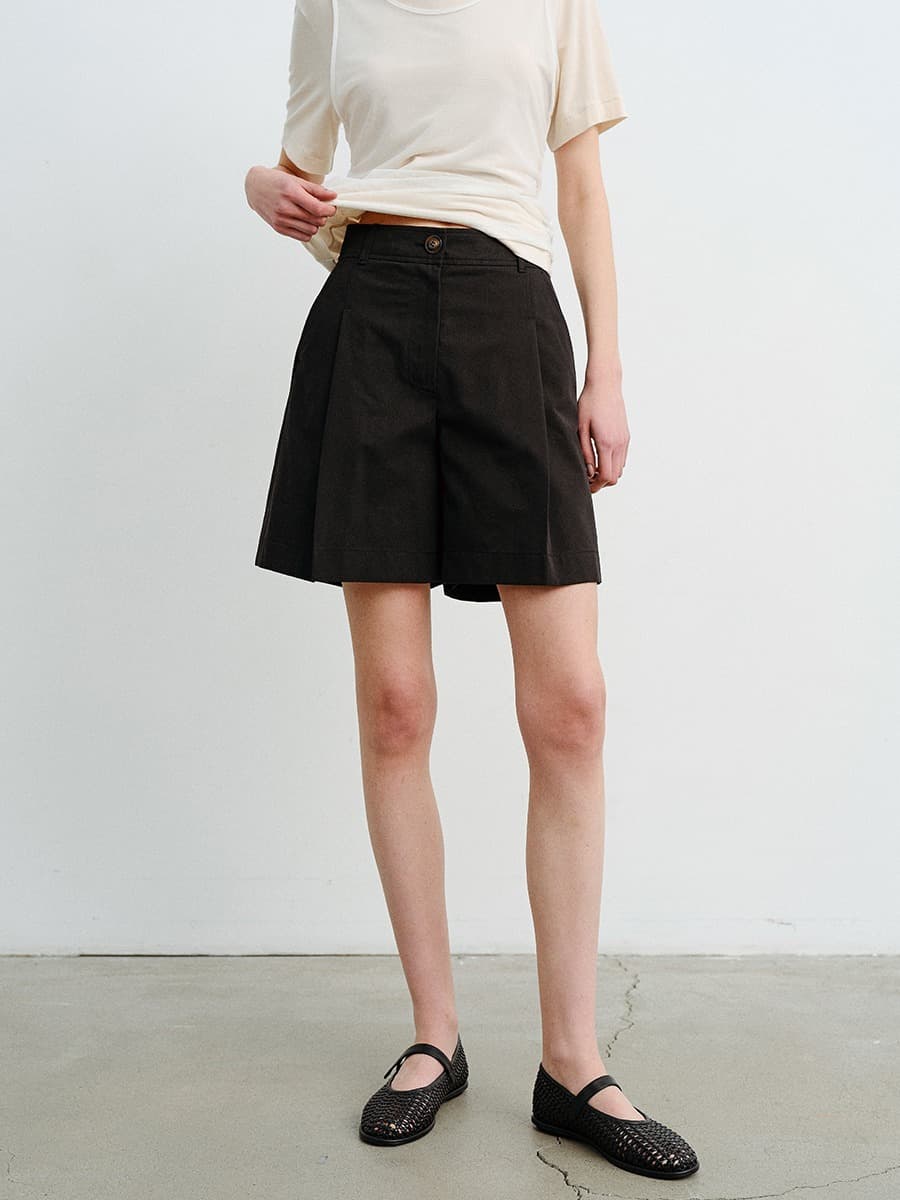 TVR COTTON CHINO SHORT PANTS_BLACK