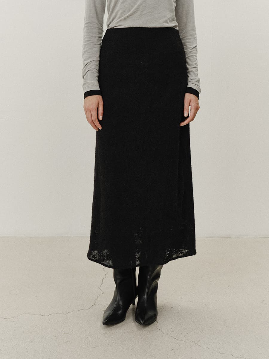 TVF LACE LAYERED SKIRT_BLACK