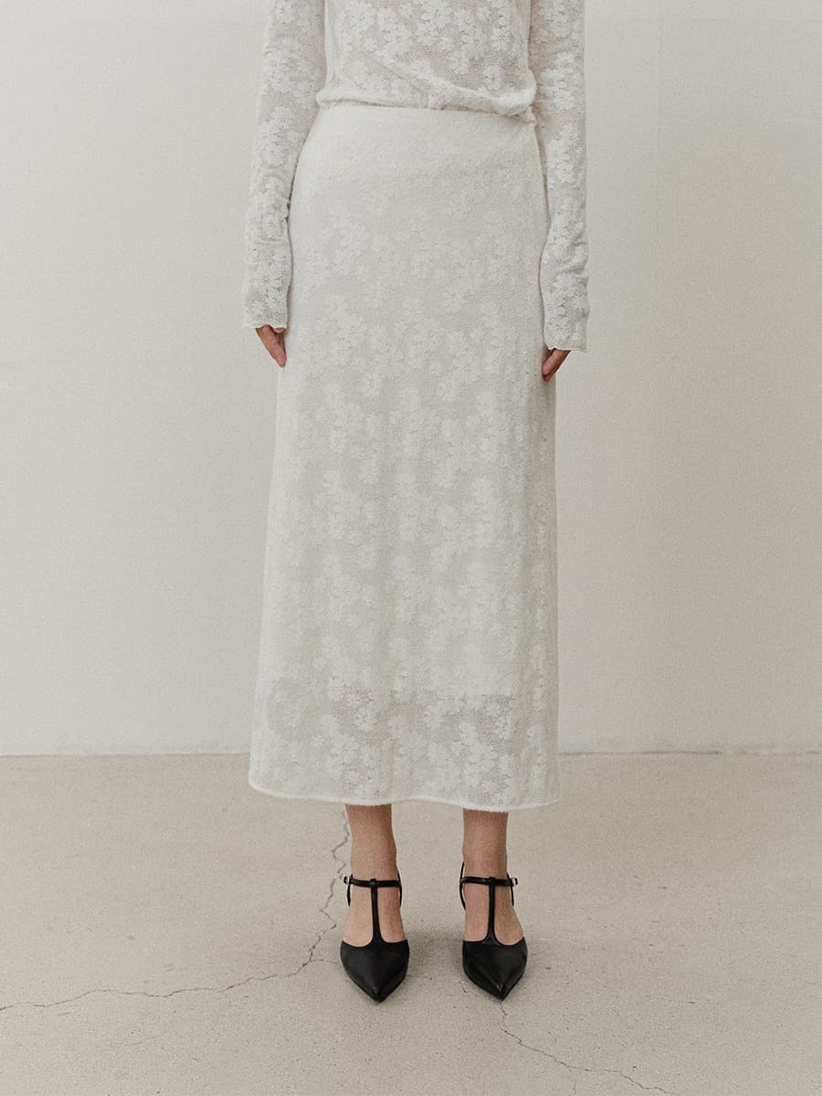 TVF LACE LAYERED SKIRT_WHITE