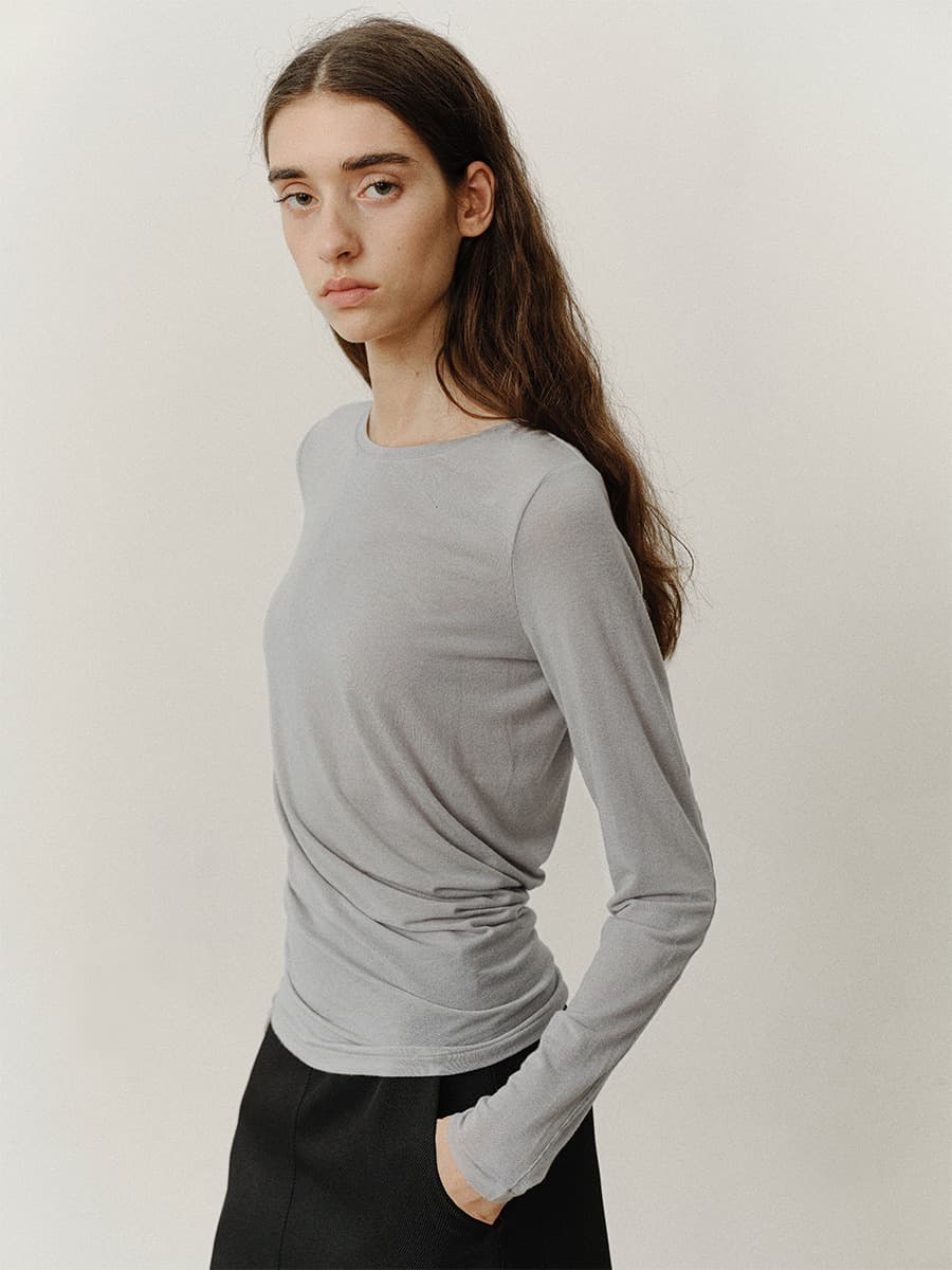 TVF WOOL CURVED TOP_L-GREY