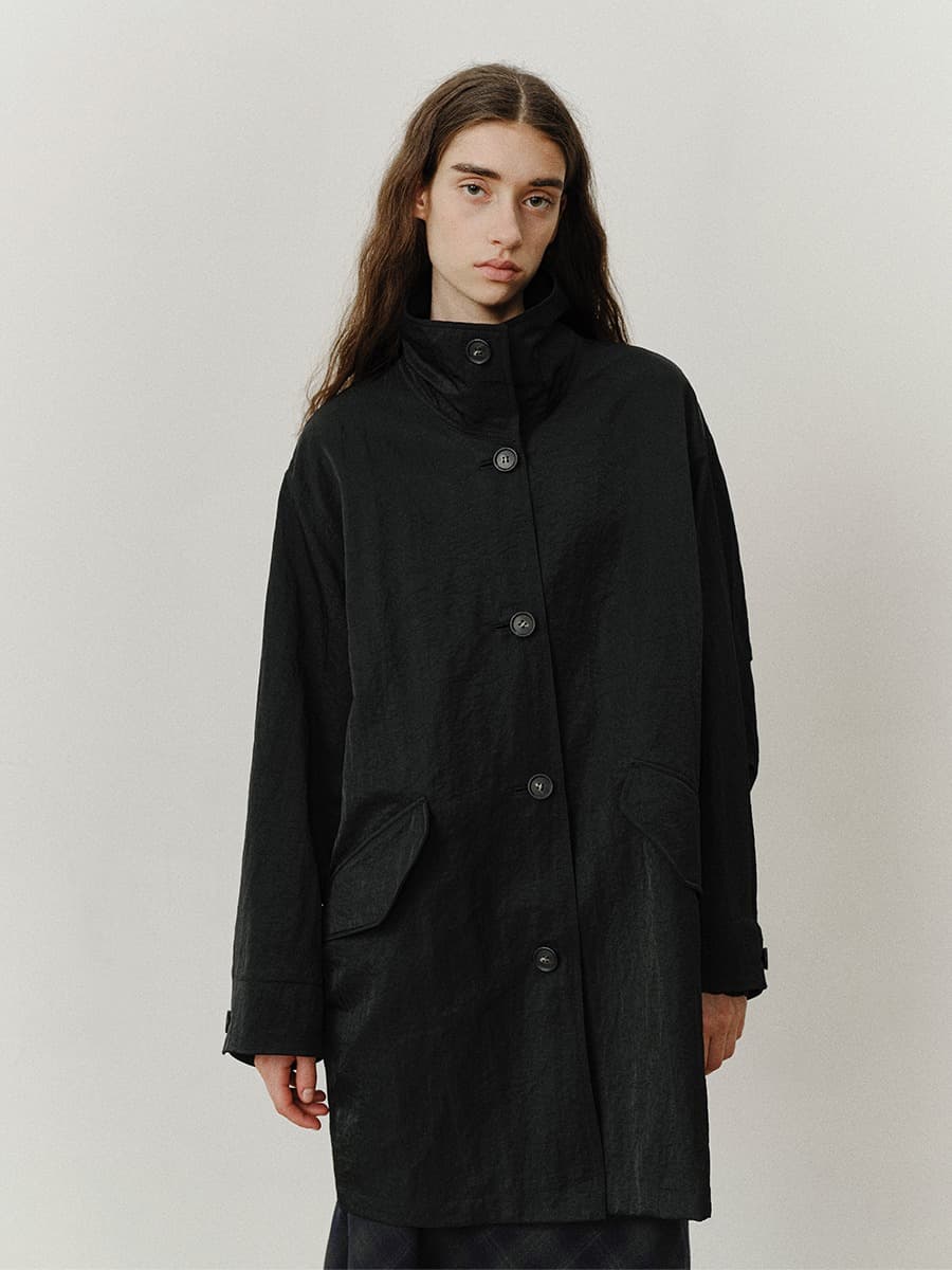 TVF OVERSIZED TRENCH JUMPER_BLACK