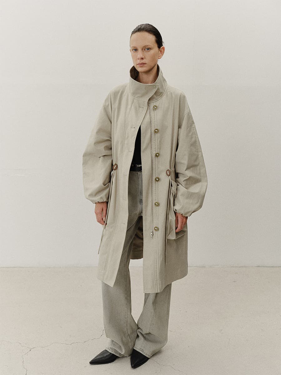 TVF HIGH NECK SAFARI JUMPER_KHAKI