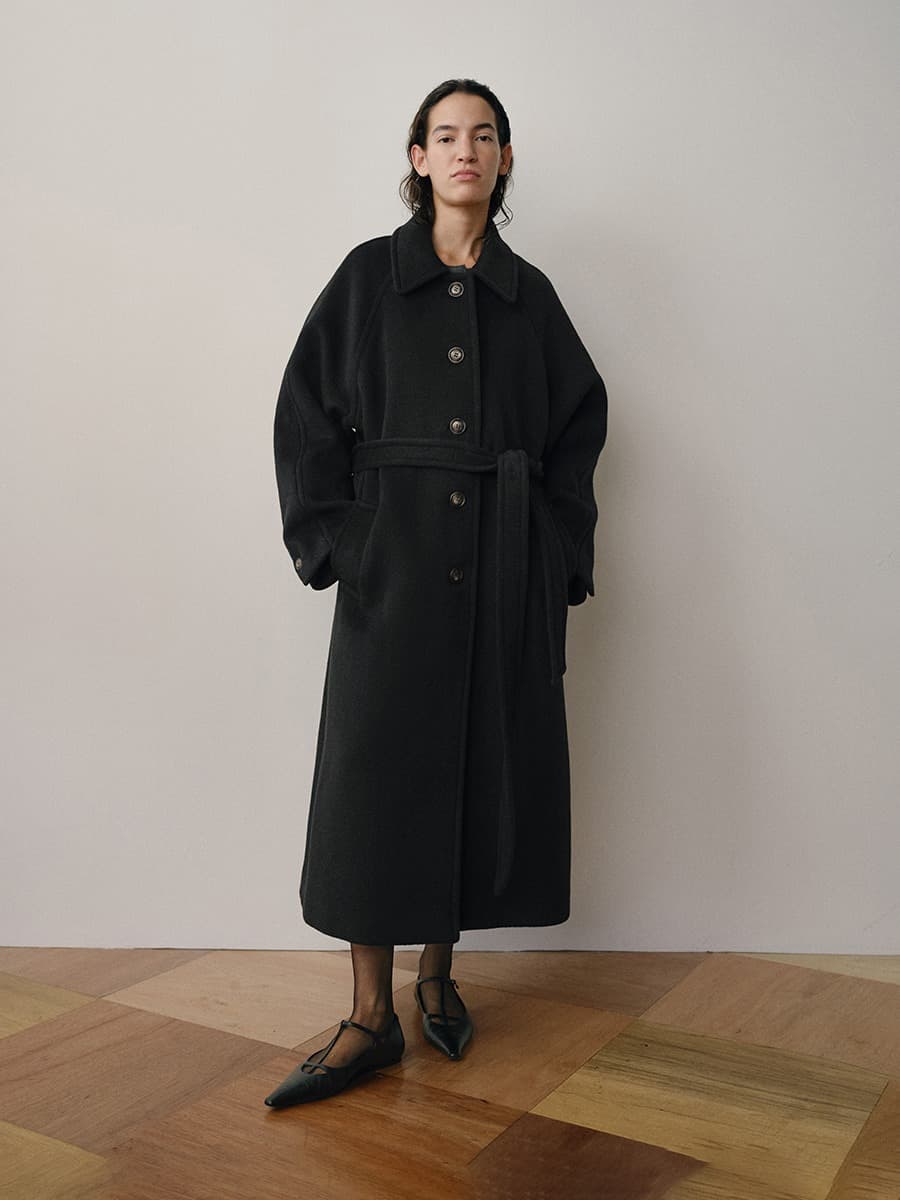 TVW CASHMERE BALMACAAN COLLAR COAT_BLACK