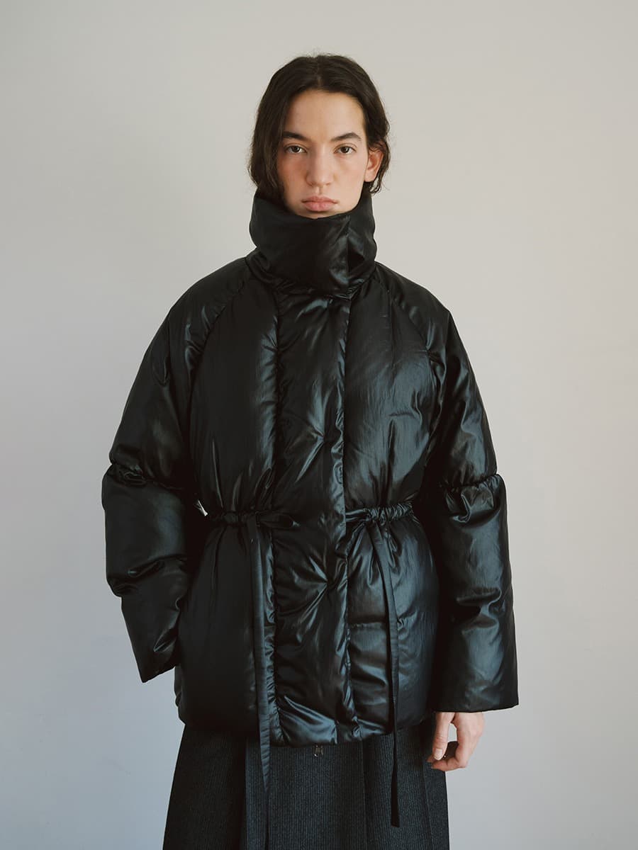 TVW HIGH NECK COLLAR GOOSE DOWN_BLACK