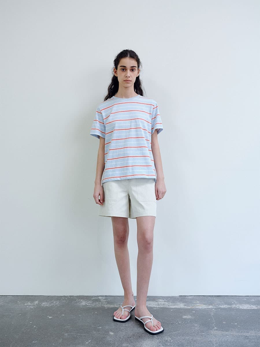 TIS CLASSIC COTTON SHORT PANTS_IVORY