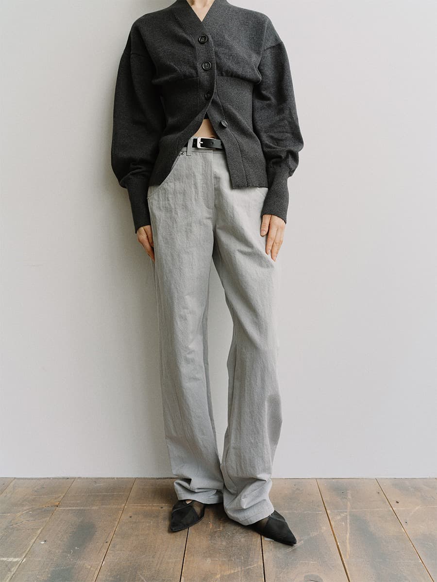 TIS STRUCTURE DIVIDED PANTS_GREY