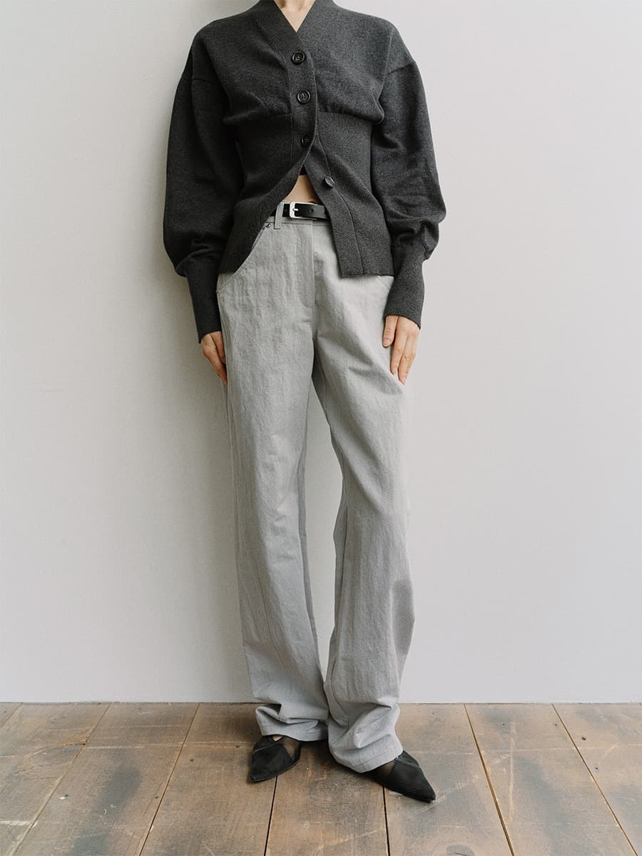 TIS STRUCTURE DIVIDED PANTS_GREY