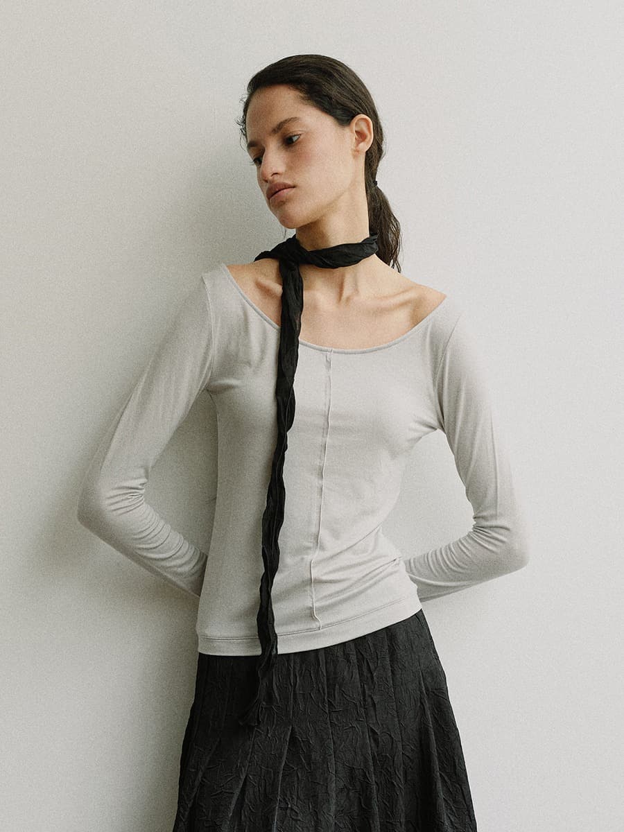 TIS EDGE SLIM TOP_GREY