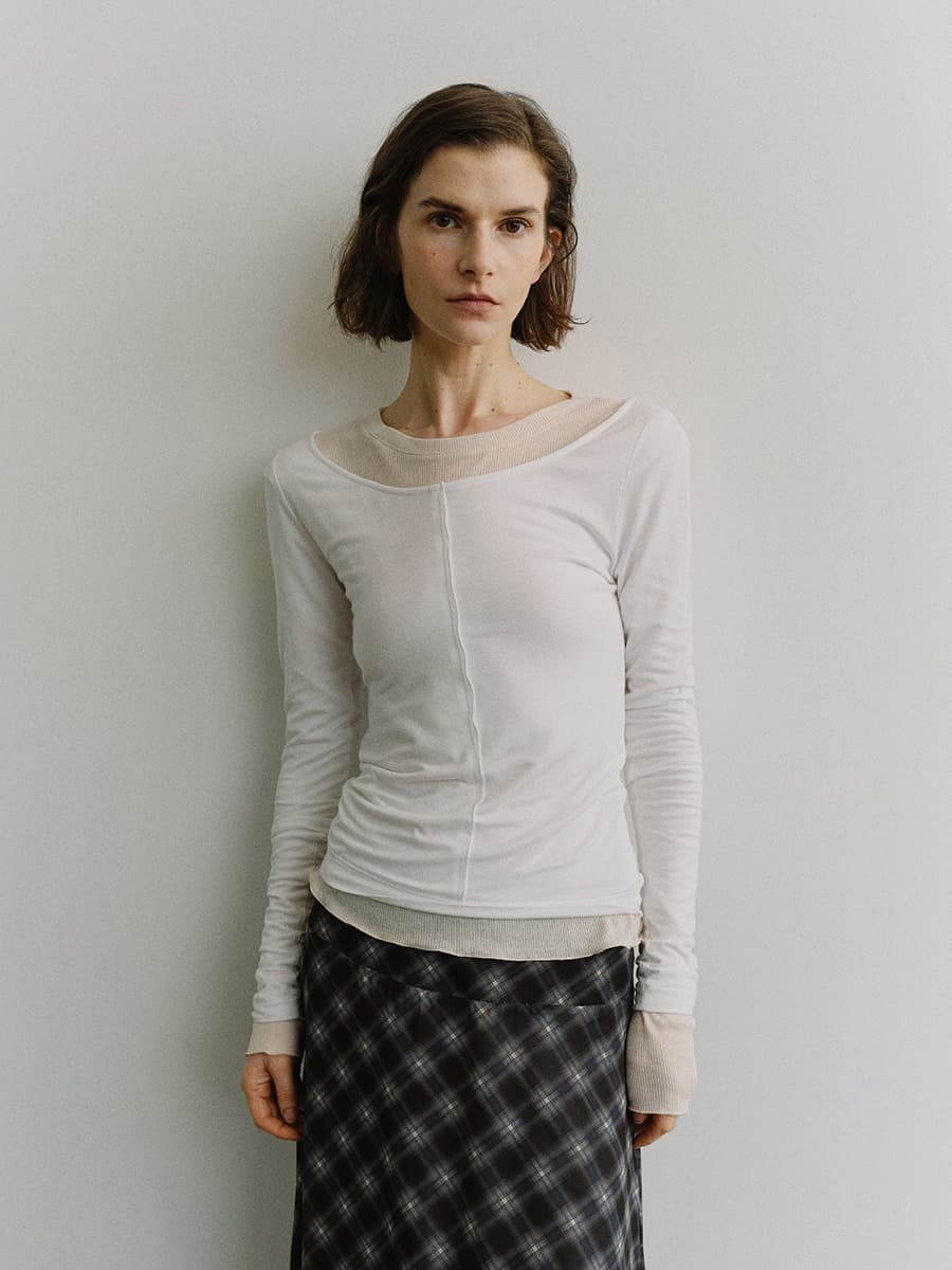 TIS EDGE SLIM TOP_IVORY
