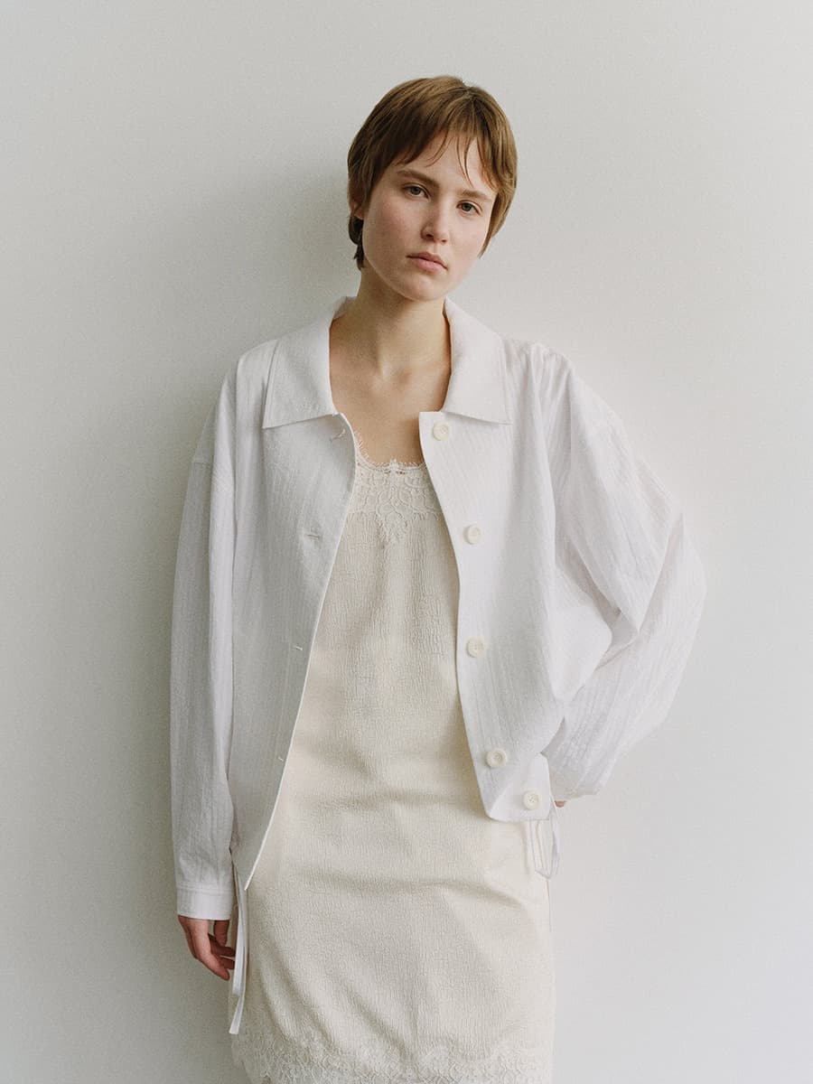 TIS COLLAR STRIPED COTTON JUMPER_WHITE
