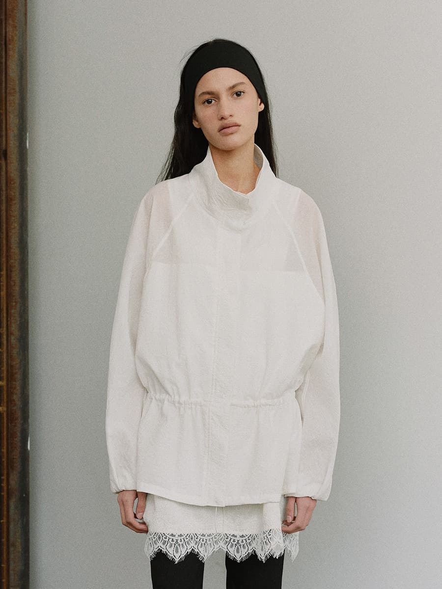 TIS AERO-SHEER RAGLAN WIND BREAKER_WHITE