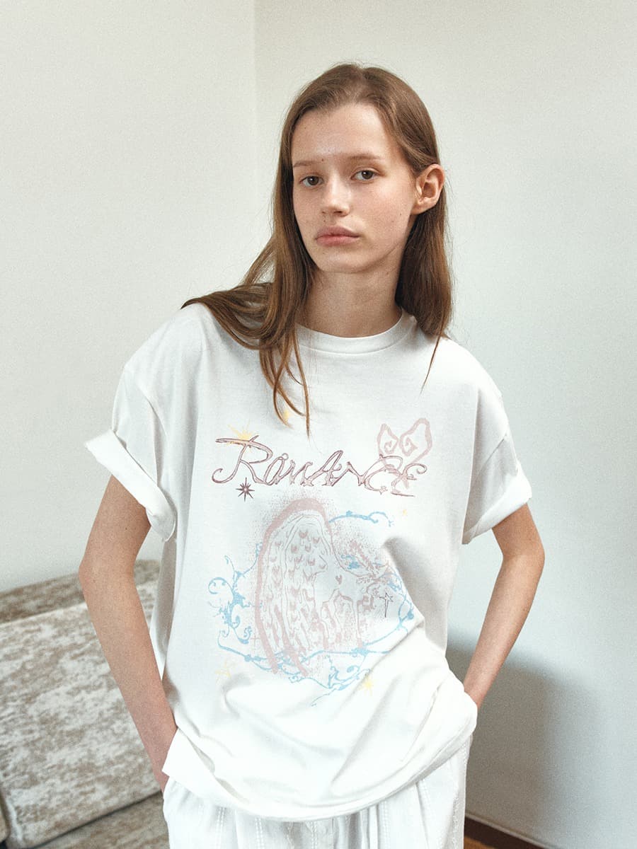 TIR ROMANCE HALF SLEEVE TOP_WHITE